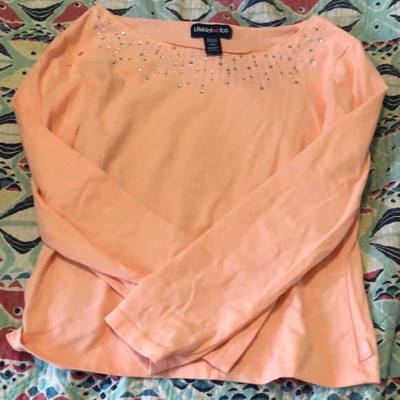 📚Limited Too Peach Long-Sleeved Tee